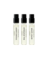 Free Byredo Mojave Ghost Eau de Parfum, Bal d'Afrique Eau de Parfum, and Gypsy Water Eau de Parfum (2 ml each) with any $350 purchase of the Byredo co