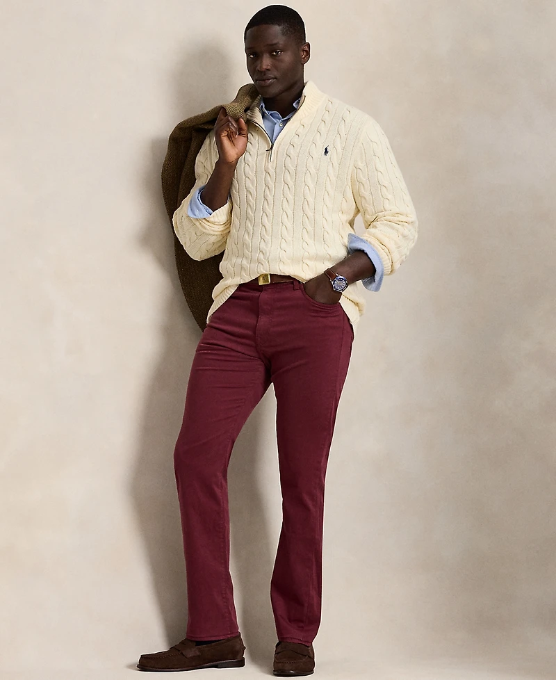 Polo Ralph Lauren Men's Big & Tall Varick Slim Straight Stretch Sateen Pants