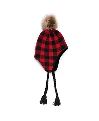Muk Luks Women's Trapper Hat With 3 Pack Glove Set