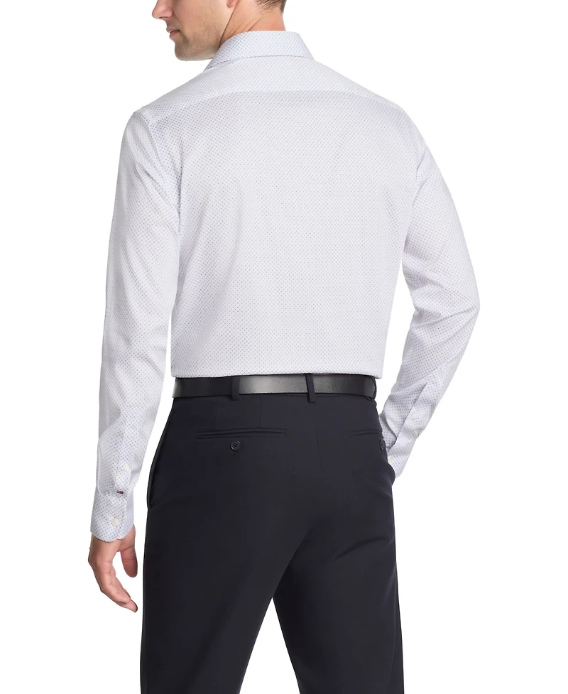 Tommy Hilfiger Men's Th Flex Slim Fit Dress Shirt