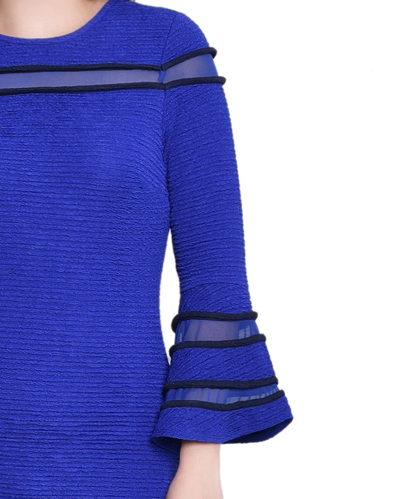 Ny Collection Women's Long Bell Sleeve Dress