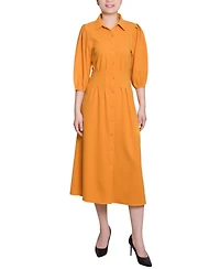 Ny Collection Women's Elbow Sleeve Midi Dress