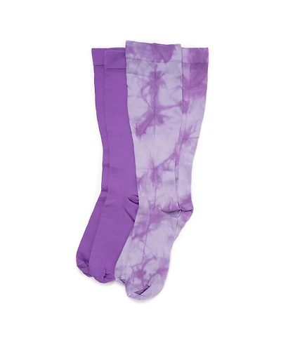 Muk Luks Women's 2 Pair Pack Compression Socks