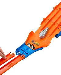 Hot Wheels Monster Trucks Sharks vs Dinos Racedown Destruction Track Set