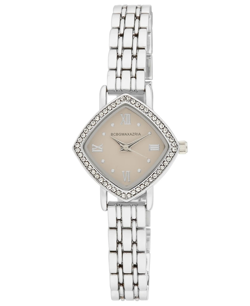 Bcbgmaxazria Women's Diamond Case Crystal Bezel Bracelet Watch