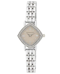 Bcbgmaxazria Women's Diamond Case Crystal Bezel Bracelet Watch
