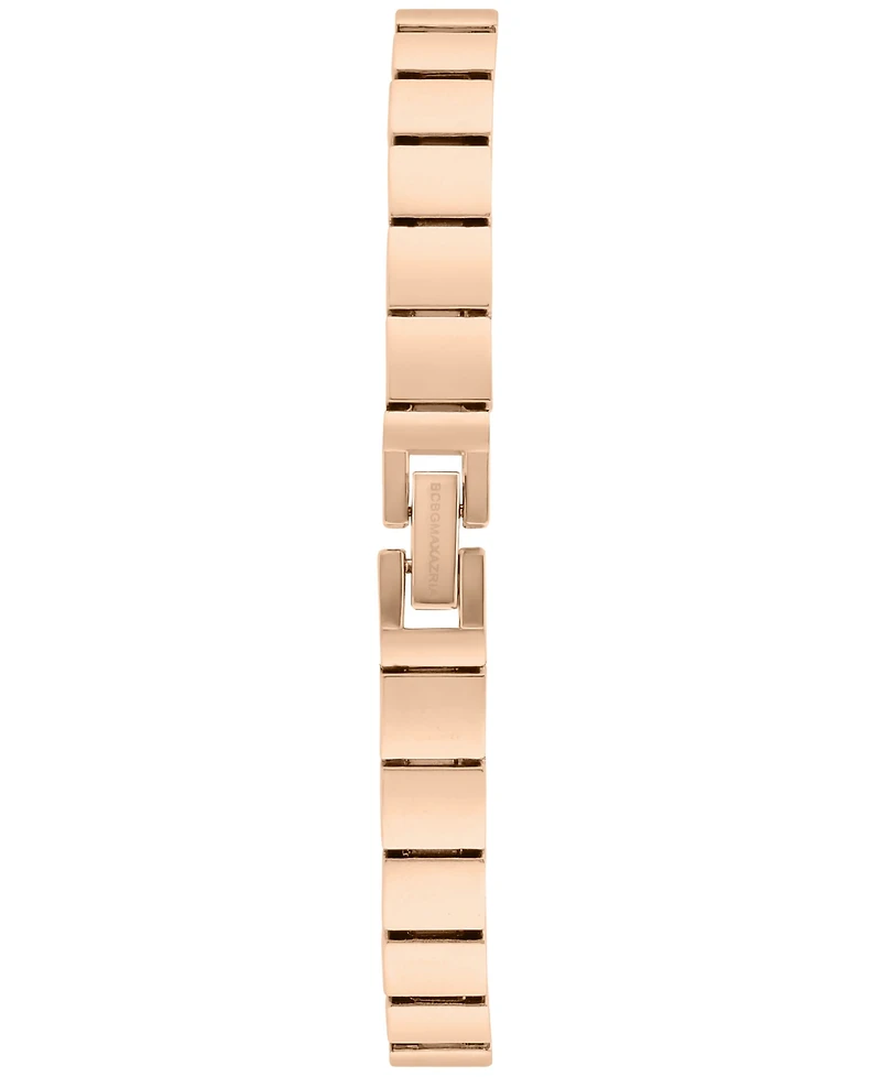 Bcbgmaxazria Women's Rose Gold Stainless Steel Bracelet Watch, 21mm