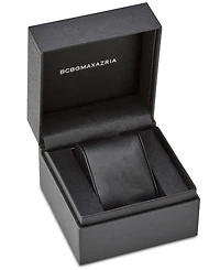Bcbgmaxazria Women's Halo Blue Leather Strap Watch, 28mm
