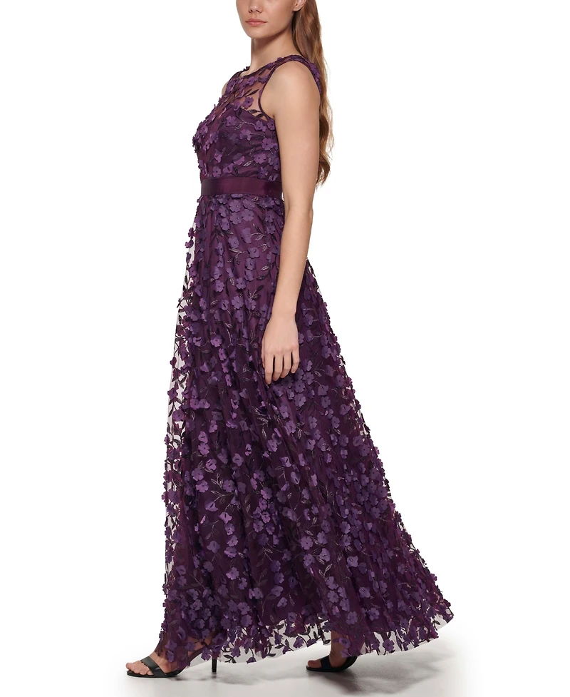 Eliza J Women's Tiered Floating Flowers Dress