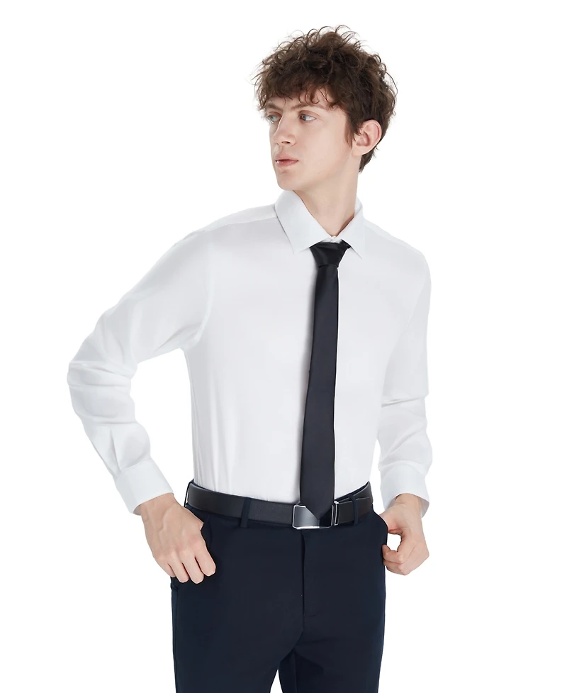 Bar Iii Men's Sateen Solid Dress Shirt, Macy's Exclusive