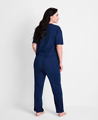 State of Day Women's 2-Piece Short-Sleeve T-Shirt and Joggers Pajama Set, Macy's Exclusive