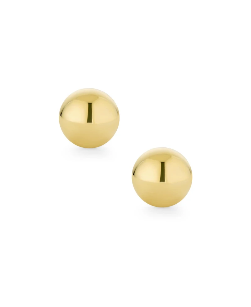 Bling Jewelry Classic Tiny Petite 14K Yellow Gold Round Button Ball Stud Earrings Screw Back