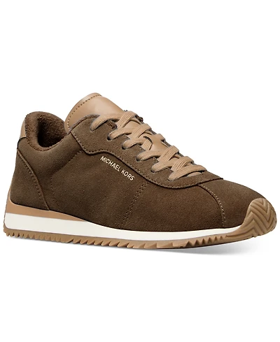 Michael Kors Women's Rhodes Two-Tone Suede Trainers