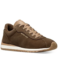 Michael Kors Women's Rhodes Two-Tone Suede Trainers