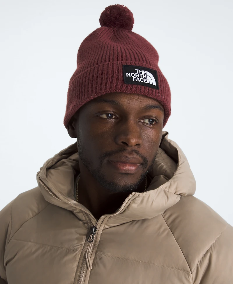 The North Face Men's Logo Box Pom Beanie