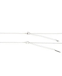 Unwritten Cubic Zirconia Snowflake Pendant Layered Necklace Set