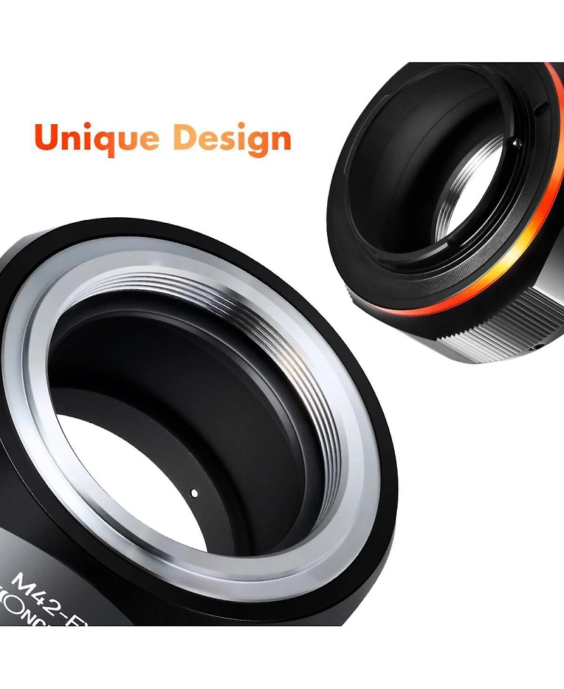 K&F Concept K&F Concept Kf M10115 High-precision Lens Adapter Ring, Matte Paint, Orange Secondary Oxide, M42-fx Pro