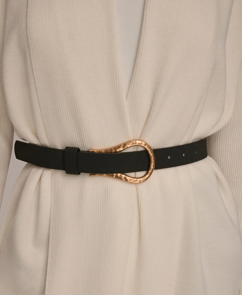 Donna Karan New York Women's Belted Open-Front Cardigan