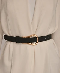 Donna Karan New York Women's Belted Open-Front Cardigan