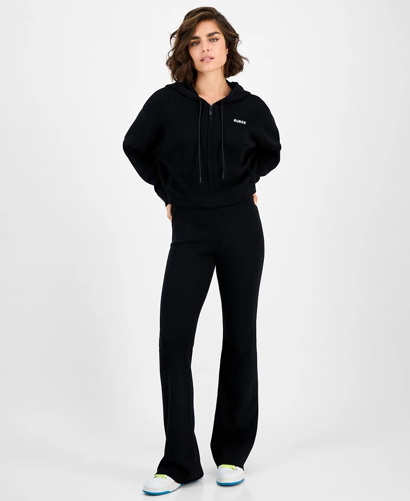 Guess Women's Flaminia Ribbed Zip Hoodie