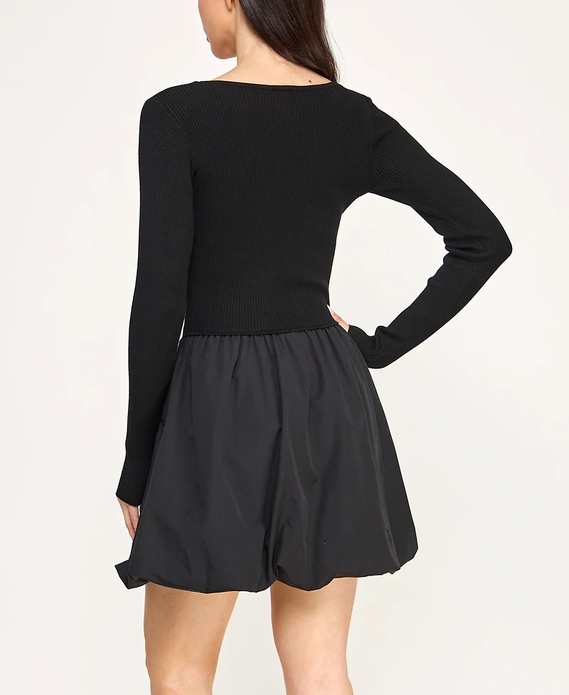 Rosie Harlow Juniors' Bubble Sweater Dress