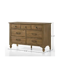 Westwood Design Highland 7-Drawer Dresser, Sand Dune