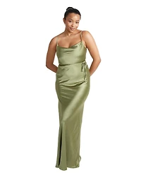 Six Stories Cami Cowl Front Satin Bridesmaid Dress