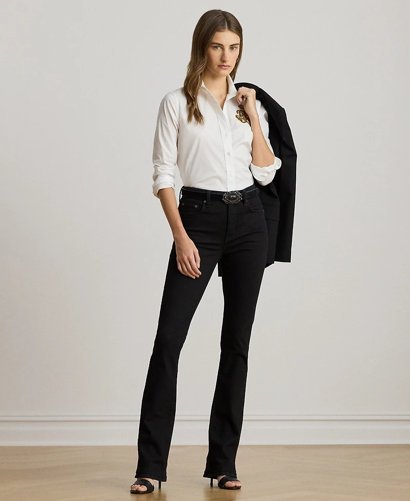 Lauren Ralph Lauren Petite Classic Fit Point Collar Shirt