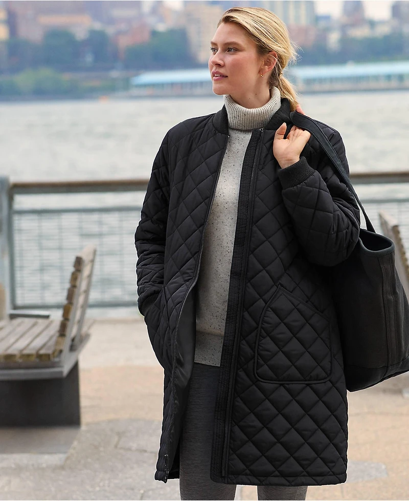 Lands' End Women's FeatherFree Insulated Bomber Coat