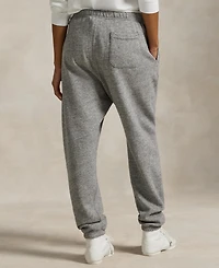 Polo Ralph Lauren Women's Pink Pony Mid-Rise Sweatpants