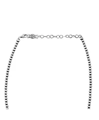 American West Jewelry Sterling Silver Green Turquoise Beaded Squash Blossom Necklace, 16 to 19 Inches