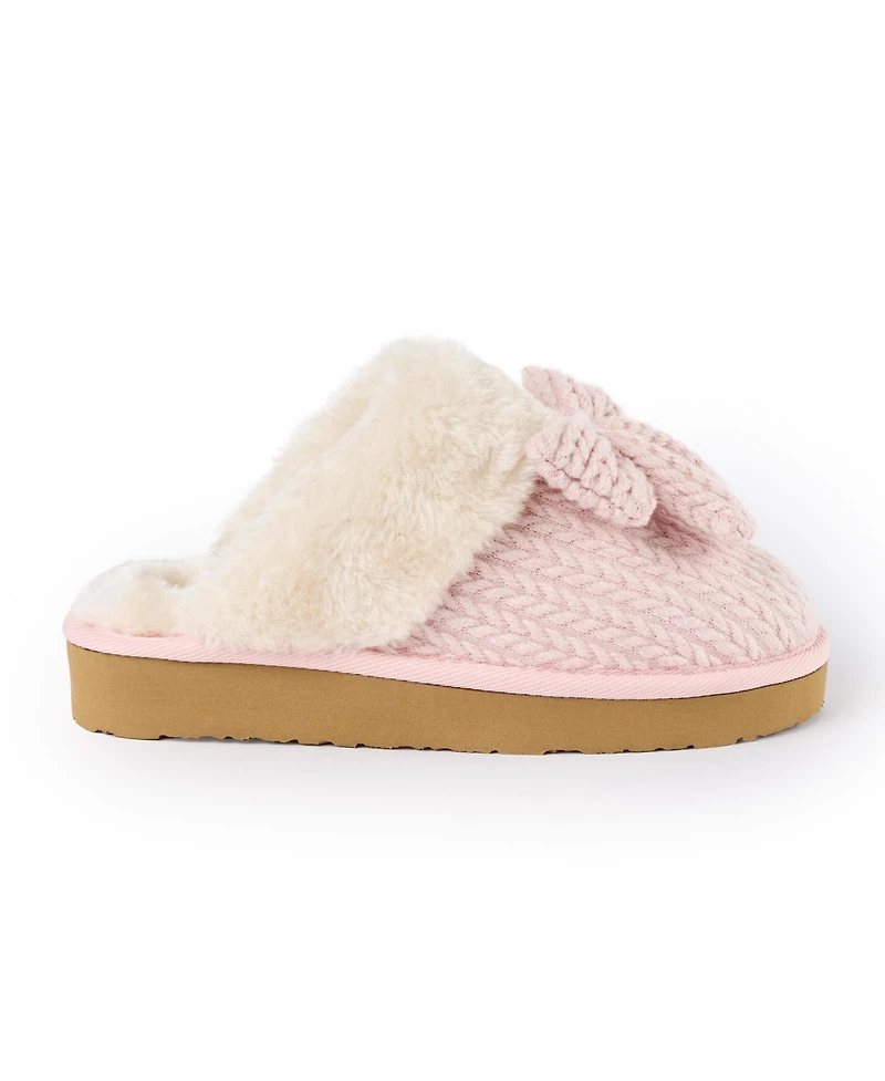 Minnetonka Women's Bowelle Scuff Sweater Knit Slippers