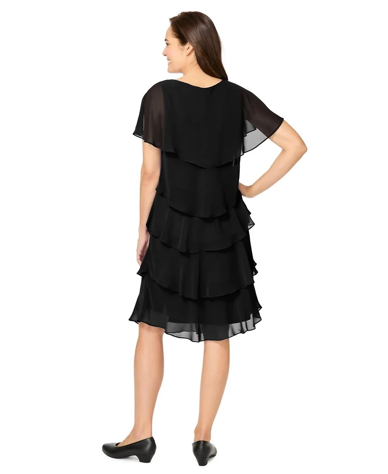 Woman Within Women's Three-Tier Dress