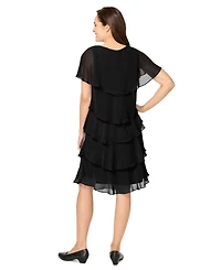 Woman Within Women's Three-Tier Dress