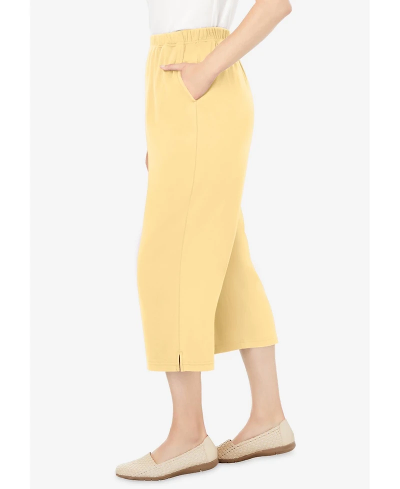 Woman Within Plus 7-Day Knit Capri