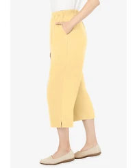 Woman Within Plus 7-Day Knit Capri