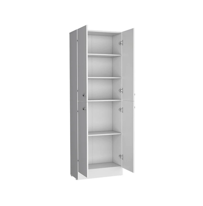 We Have Furniture Pantry Cabinet Coahoma, Kitchen, White