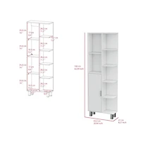 We Have Furniture Linen Cabinet Derby, Bathroom, White