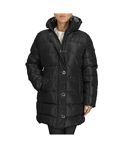 Spire By Galaxy Women's Modern Fit Heavyweight Parka Jacket w/ Non Detachable Hood