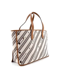 Pre-Owned Givenchy Medium Bond Shopper Tote Logo Jacquard Canvas