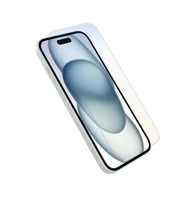 OtterBox Premium Pro Glass Antimicrobial Blue Light Screen Protector for Apple iPhone 15