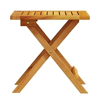 vidaXL Patio Side Table 15.7"x15.7"x15.7" Solid Wood Acacia