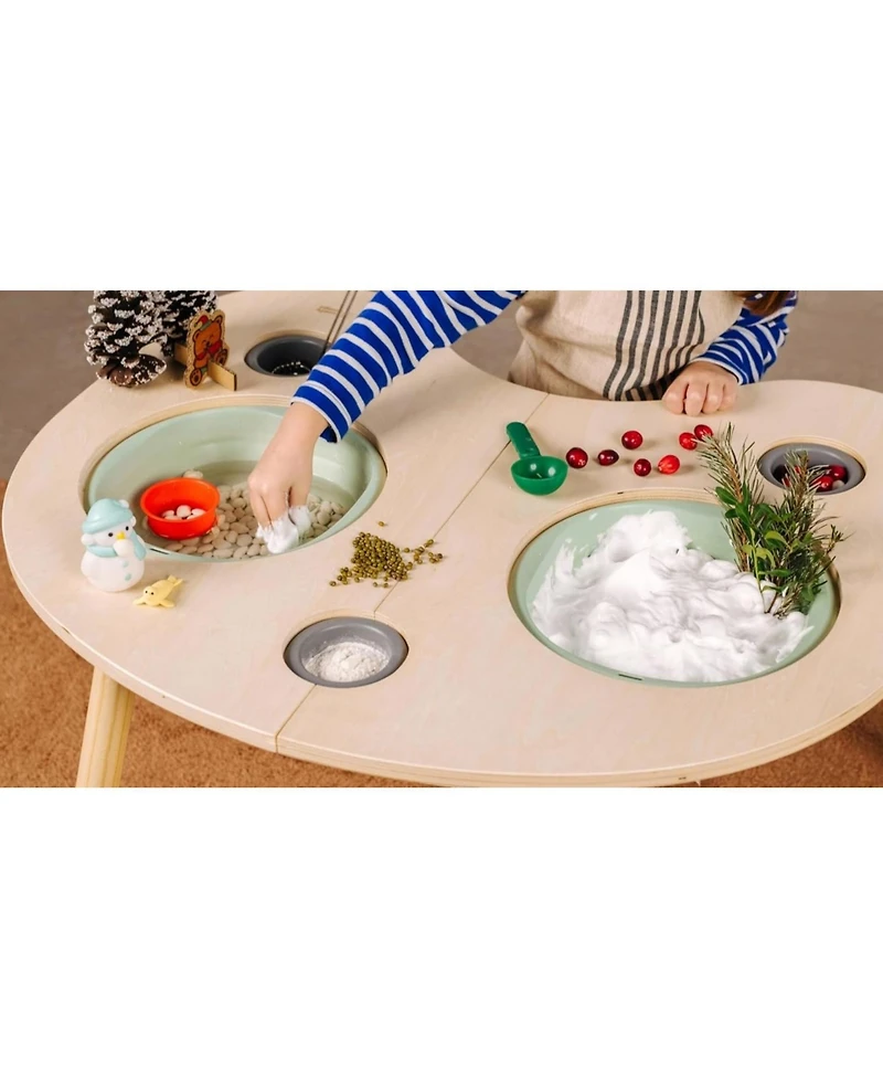 ComfyBumpy Sensory Table for Toddlers Sensory Bin Toddler Table for Indoor Play and Learning Activity Table for Boys & Girls