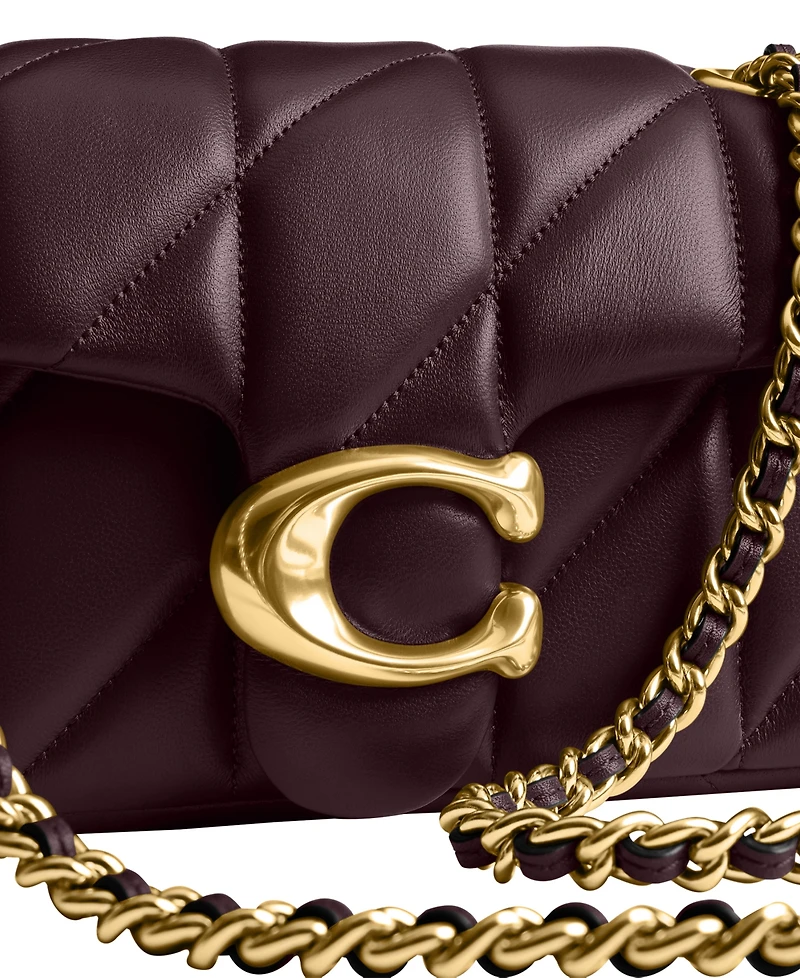 Coach Women's Quilted Leather Tabby Chain Shoulder Bag 20