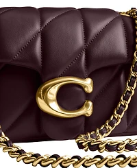 Coach Women's Quilted Leather Tabby Chain Shoulder Bag 20