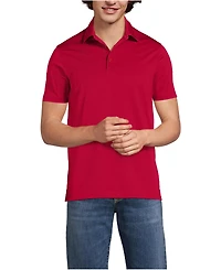 Lands' End Men's School Uniform Rapid Dry Short Sleeve Modern Fit Polo