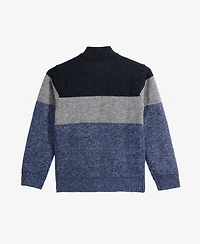 Xray Boys Full Zip Mock Neck Sweater With Fleece Lining