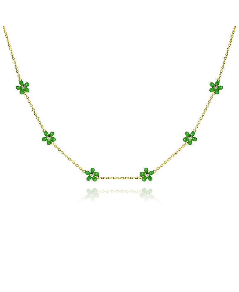 Anna Zuckerman Petit Rosie Green Necklace