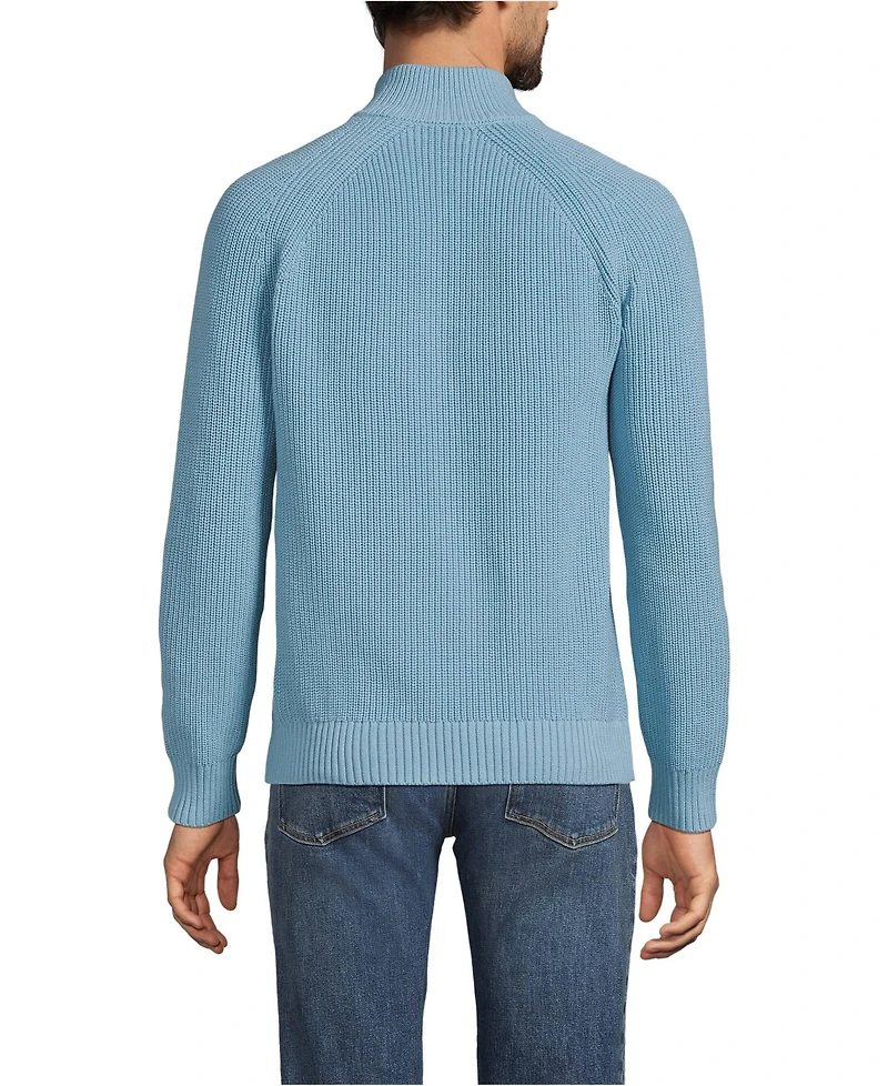 Lands' End Big & Tall Drifter Quarter Zip Sweater