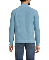 Lands' End Big & Tall Drifter Quarter Zip Sweater